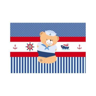 Imagem de Painel de Tecido Sublimado Ursinho Marinheiro 006 - fabrikadefesta, 20