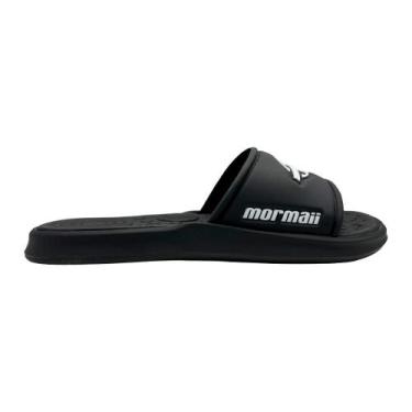Imagem de Chinelo mormaii slide ref:11406 masculino, Preto, Branco, 39