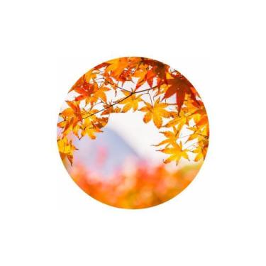 Imagem de Painel de Lona Redondo Folhas De Outono Canadá - Fabrika de Festa, 170