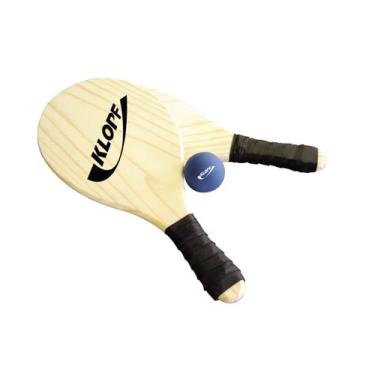 Imagem de Kit completo para Frescobol Klopf , raquetes e  bola , praia e campo 