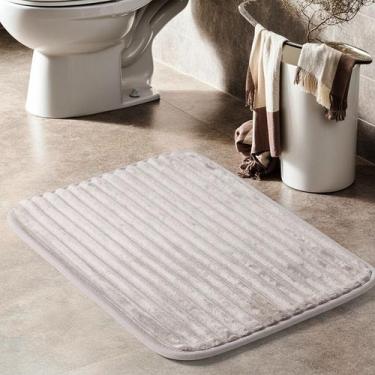 Imagem de Kit 5 Tapete Banheiro Antiderrapante Absorvente Super Soft - Angelica 