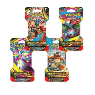 Imagem de Pack Boosters Com 12 Cartas Pokémon TCG Coleção Megaevolução Oficial L