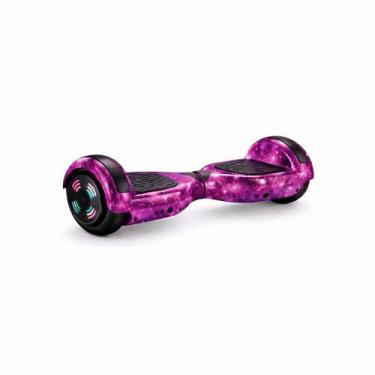 Imagem de Hoverboard Skate Elétrico 6.5 Led Bluetooh Roxo Galáxia - Brinovar