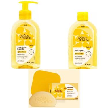 Imagem de Kit c/ 3 itens joão e maria shampoo, sabonete liq e barra - CIMED
