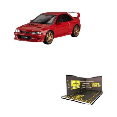 Imagem de Miniatura De Carro Subaru Impreza Em Escala 1:32 Com Som, Luz E Pneus 
