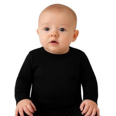 Imagem de Camiseta Manga Longa Com Punho Infantil Menino Kyly-Masculino