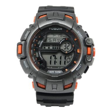 Imagem de Relógio Masculino Tuguir Digital TG30451 Cinza e Laranja