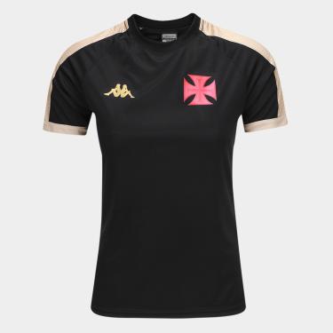 Imagem de Camisa Vasco Kappa Supporter Gold Feminina-Feminino