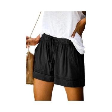 Imagem de Shorts De Seda Com Renda De Cintura Alta Para Mulheres, Confortáveis E