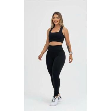 Imagem de Conjunto Fitness Feminino Academia Top Esportivo + Legging Tamanho:PCo