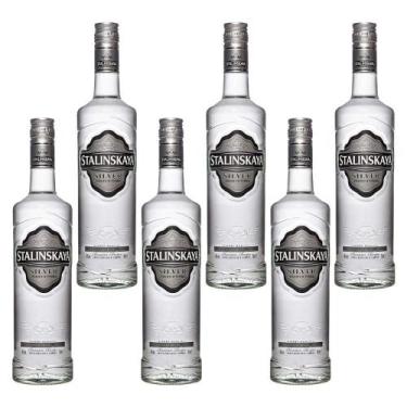 Imagem de KIT 6 Vodka Stalinskaya Silver - 1L