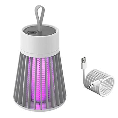 Imagem de Luminaria Mata Mosquito Eletrico Armadilha USB Pernilongo Inseto Lampada Luz Ultravioleta Repelente Choque Luz UV LED