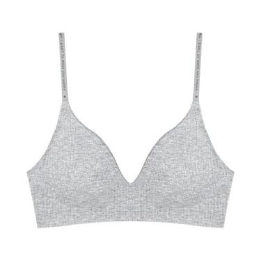 Imagem de Sutiã Sem Fio Feminino Com Decote Em V Profundo E Acolchoado S-XL, Sut