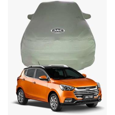 Imagem de Capa de Carro Jac T40 Tecido  Lycra Premium - Cadilhe Capas, Cinza Chu