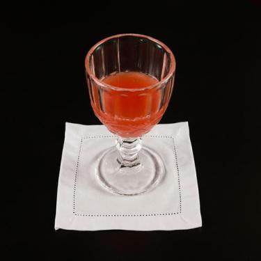 Imagem de Porta Copos de Tecido Antonieta Branco - Algodão, Ponto Ajour, 15x15cm