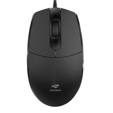 Imagem de Mouse USB Ambidesto 1200DPI MS-29BK C3Tech - Preto