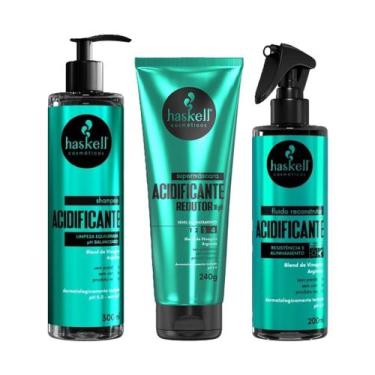 Imagem de Kit Shampoo SuperMáscara Fluído Acidificante Haskell - Haskell Cosméti