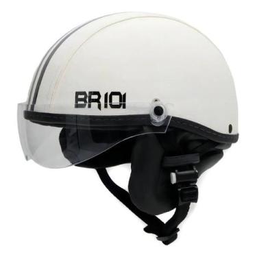 Imagem de Capacete Coquinho Scooter Bike Moto Elétrica Br101 Vision Cristal - BR