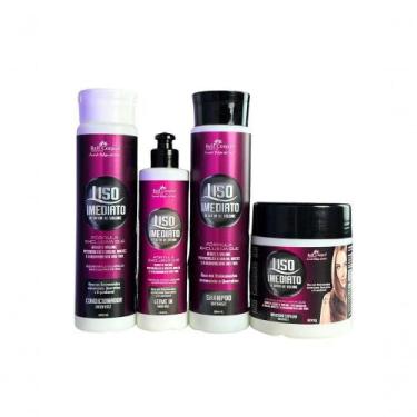 Imagem de Kit Capilar Liso Imediato Bell Corpus Redução De Frizz E Volume - 4 It