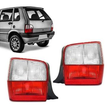 Imagem de Par Lanterna Traseira Fiat Uno Pitbull 2004 2005 2006 2007 2008 2009 2