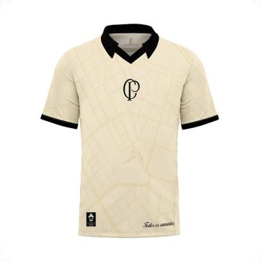 Imagem de Camiseta Polo Oversized Corinthians 115 Anos Feminina-Feminino