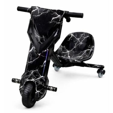 Imagem de Triciclo Elétrico Drift Infantil Com Luz Som Bluetooh - ZURBE, Preto
