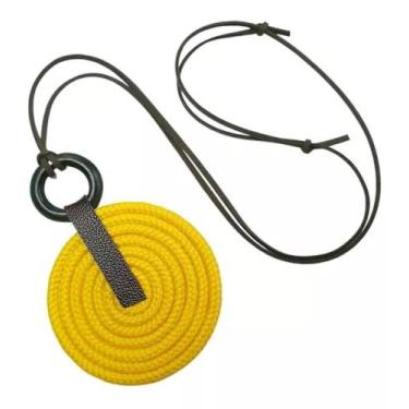 Imagem de Maxi Colar De Corda Espiral Longo Ajustável Linha Catalina - Azevedo