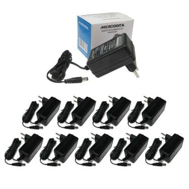 Imagem de Kit 100 Fontes Bivolt Automática 12v 1a MA3S Microdigital, Bivolt