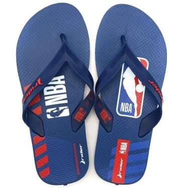 Imagem de Chinelo Infantil Masculino Rider Feel NBA 12379, Azul azul vermelho, 2