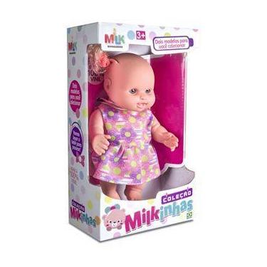 Imagem de Boneca Bebê Coleção Ref. 476 100% Vinil - Milk Brinquedos