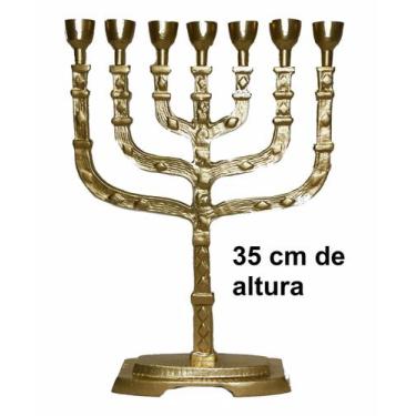 Imagem de Candelabro Sete Pontas - Menora Grande - maranata