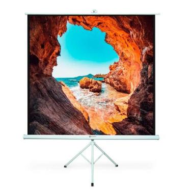 Imagem de Tela de Projeção Goldentec, com Tripé, 71", 180x180cm - 50996