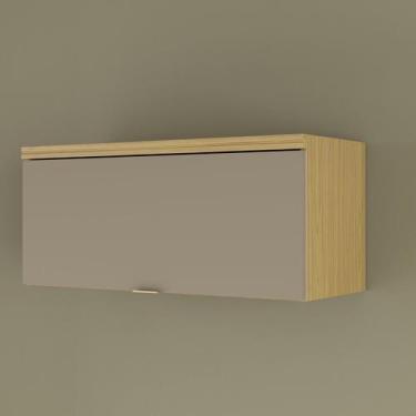 Imagem de Armário Aéreo para Cozinha 1 Porta Elite Yescasa Amarelo/Canary/Avela