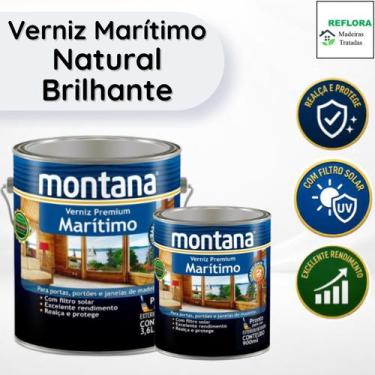 Imagem de Verniz Premium Marítimo Natural Brilhante 900ml Montana Madeira - Alta