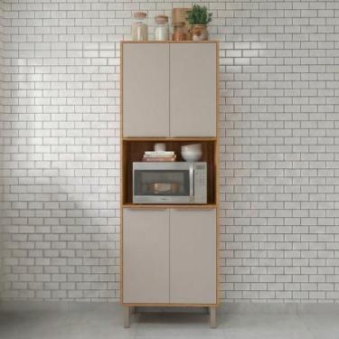 Imagem de Torre Quente 4 Portas Nicho para Forno ou Microondas 70 cm Brilhante C