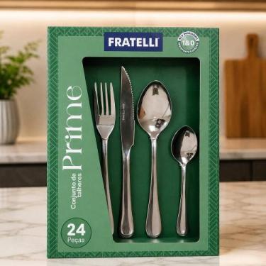 Imagem de Conjunto 24 Talheres Inox - FRATELLI
