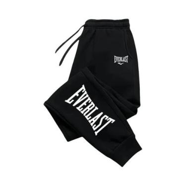 Imagem de Calças De Moletom Oversized Unissex EVERLAST Para Corrida E Streetwear
