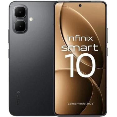 Imagem de Smartphone INFINIX Smart 10 120Hz Lançamento 2025 NFC 128GB 4GB Ram Câ