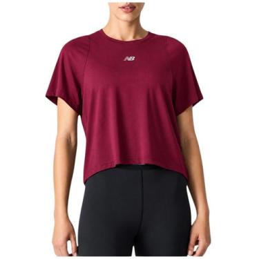 Imagem de Camiseta New Balance Infinity Propel Feminina, Vermelho, P