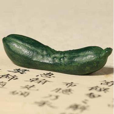 Imagem de XIALON Suporte de caneta de pepino chinês de 6,35 cm, para decoração de caligrafia