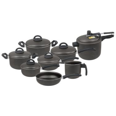 Imagem de Conjunto De Panelas Teflon 08 Peças Com Panela De Pressão