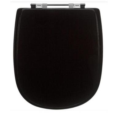 Imagem de Tampa De Vaso Sanitário Laqueado Sabatini Preto Para Icasa