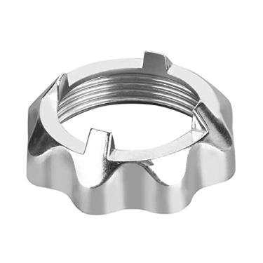 Imagem de porca de moedor de carne de aço inoxidável,Peças de moedor de carne, peças de moedor de carne de instalação simples e lisa, suprimentos de cozinha, para moedores de carne elétricos domésticos