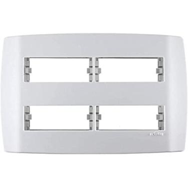 Imagem de ILUMI Placa 4X4 2+2 Módulos Horiz C/ Sup (83070) 4 X 4 Slim