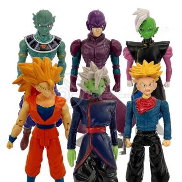Imagem de Kit 6 Bonecos Dragon Ball Super Goku Ssj3, Zamasu