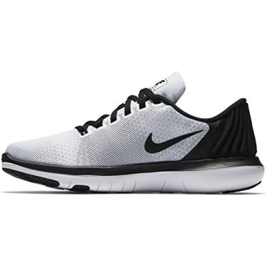 Imagem de Nike Girls Flex Supreme TR 5 Running Shoes (6 Big Kid M, White/Black)