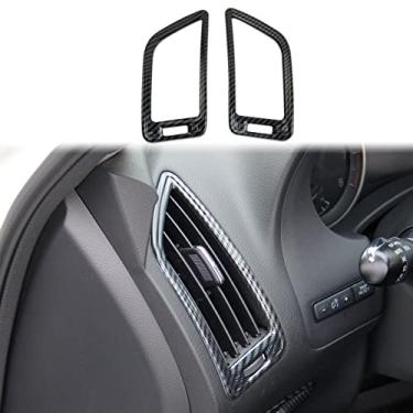 Imagem de Fewshaw Acabamento de cobertura de saída de ar lateral do painel de fibra de carbono para Infiniti Q50 2014-2022 Q60 2017-2022