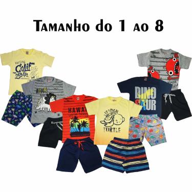 Imagem de Kit Com 10 Conjunto Roupa Infantil Menino Masculino Atacado (Clone B2W)