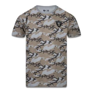 Imagem de Camiseta Plus Size Las Vegas Raiders Nfl Neutral Wild Bege Bege New Er