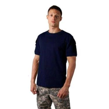 Imagem de Camiseta T-Shirt Masculina Tática Ranger Bélica Azul Marinho